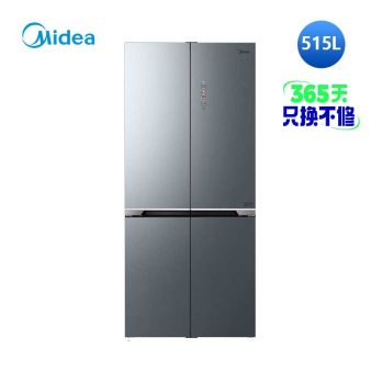 美的十字四门全嵌冰箱BCD-515WUSGPZM丝雨灰(超薄全嵌)